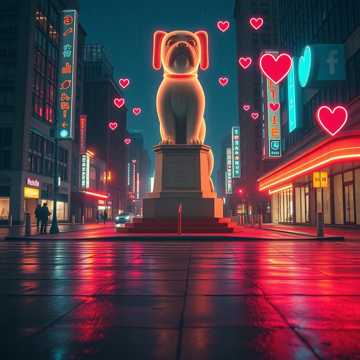 傻狗纪念碑