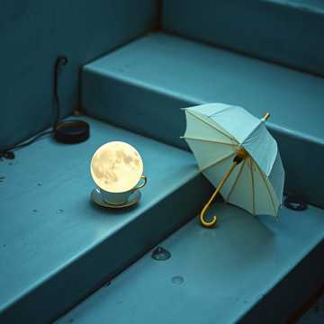 青瓷砚台半盏月