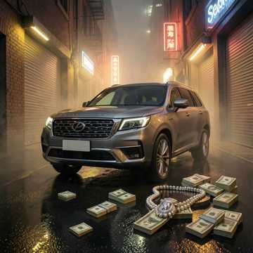 灰色大G碾过霓虹