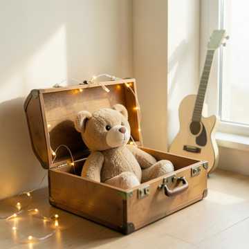 行囊里的绒布熊