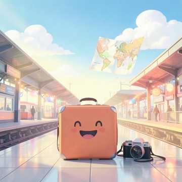 行李箱微笑