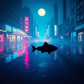 霓虹鱼影