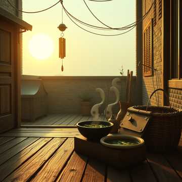 矮墙下晒破行囊