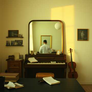 背影磨旧了镜子