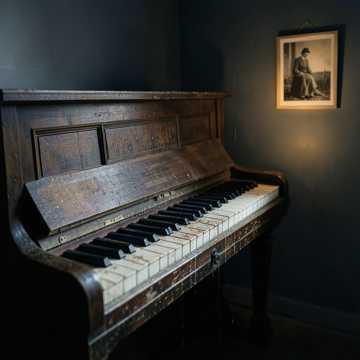 旧钢琴的雨痕