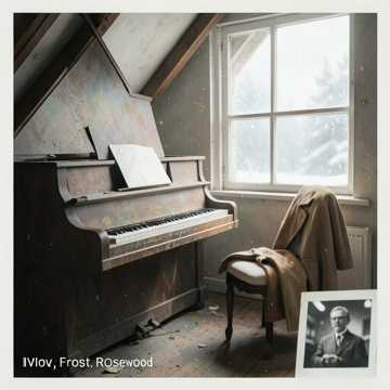 琴键上结霜的弧度