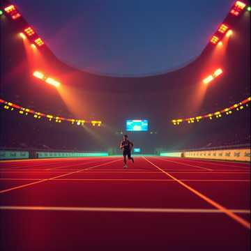 汗水凝成彩虹光点