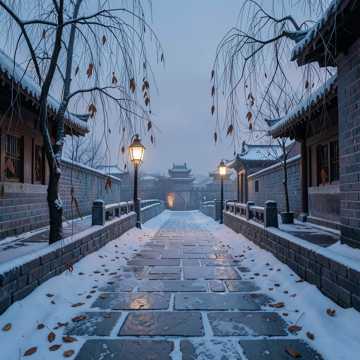 长安雪落无归人