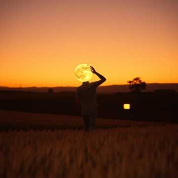 父亲肩头的月光