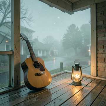 旧吉他照亮街口