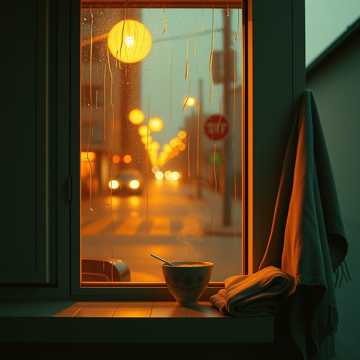 街灯数到第五盏