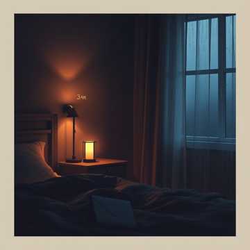 熄灯后缓落的针