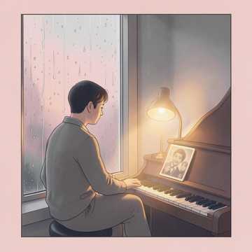 听雨声碎在窗台