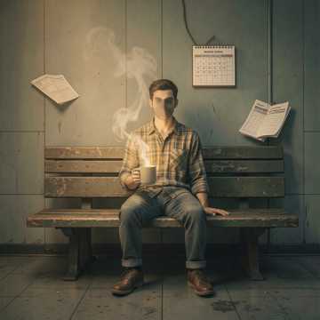 格子衬衫的褶皱