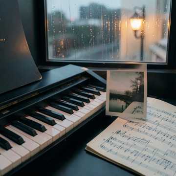 钢琴上落满雨