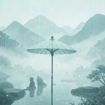 半盏春茶听雨眠