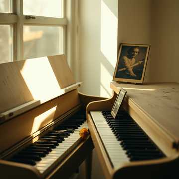旧钢琴落了灰