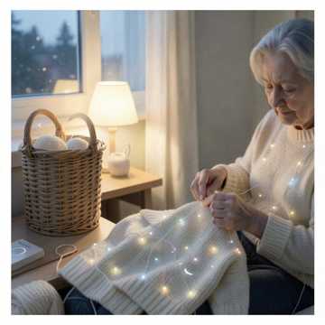 月光揉进旧毛衣