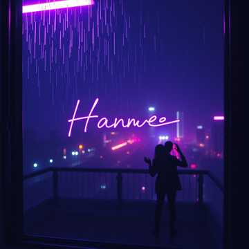 Neon Rain Handwriting