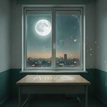 粉笔灰里的月亮