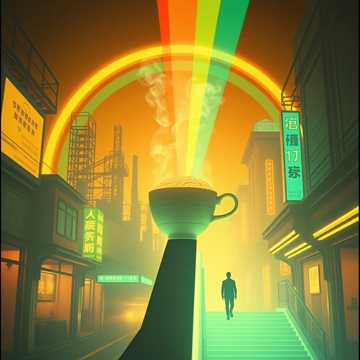 泡面蒸汽里的彩虹