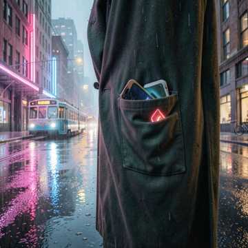 霓虹落进空口袋