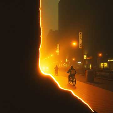 水泥裂缝里的光