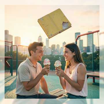 拆了半根冰棒甜