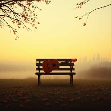 秋风里的空椅子