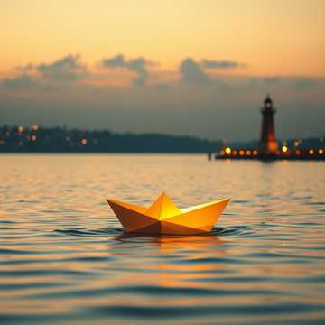 纸船向海