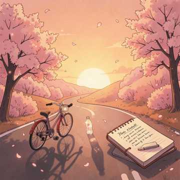 夕焼け坂道の秘密