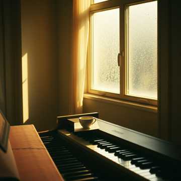 钢琴上落灰的旧合照