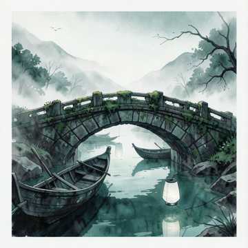 旧信笺沿雨飘散