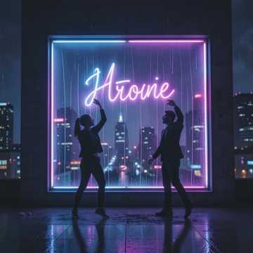 Neon Rain Handwriting