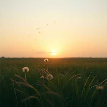 追逐蒲公英的风