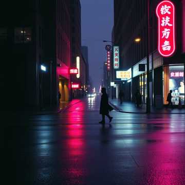 霓虹在撤退