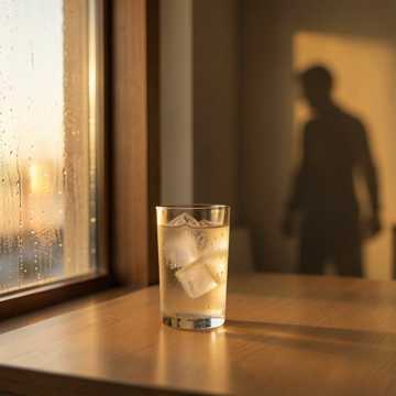 碎冰碰壁的声响