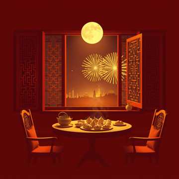 窗花碎银红糖馅