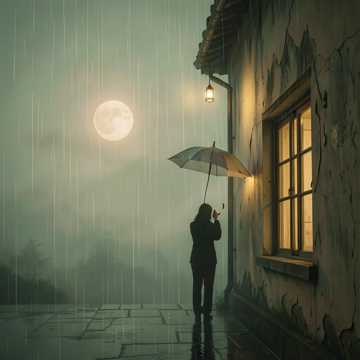 撑伞走过月满窗