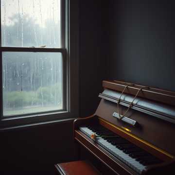 旧钢琴听雨