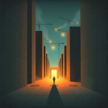 水泥森林掌灯人