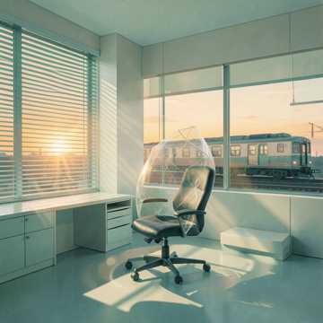 办公桌边熬蝉衣