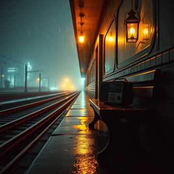 旧车站的收音机