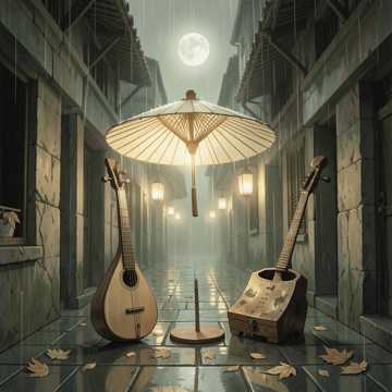 油纸伞下声呜咽