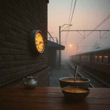 老墙钟声炊烟暖