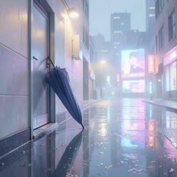 雨落长街