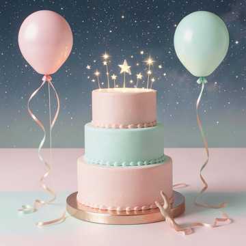 蛋糕塔上的星光