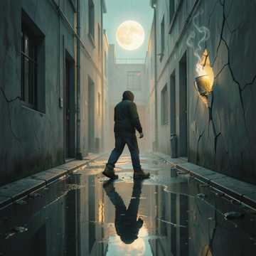 鞋底的洞还戳着月光