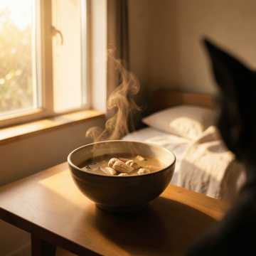 灶台上那碗姜汤