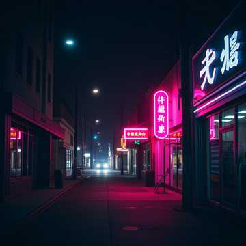 霓虹路牌 陪住我